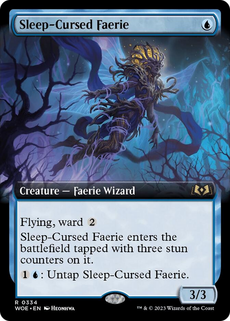 Sleep-Cursed Faerie (Extended Art) [Wilds of Eldraine] [Foil]
