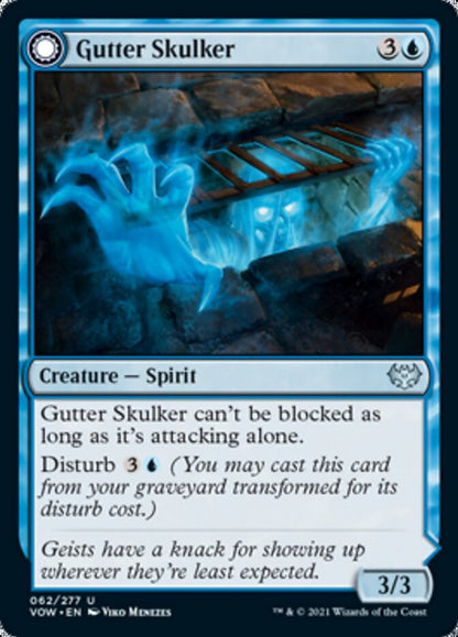 Gutter Skulker // Gutter Shortcut [Innistrad: Crimson Vow] [Foil]