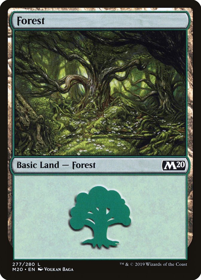 Forest (277) [Core Set 2020] [Foil]