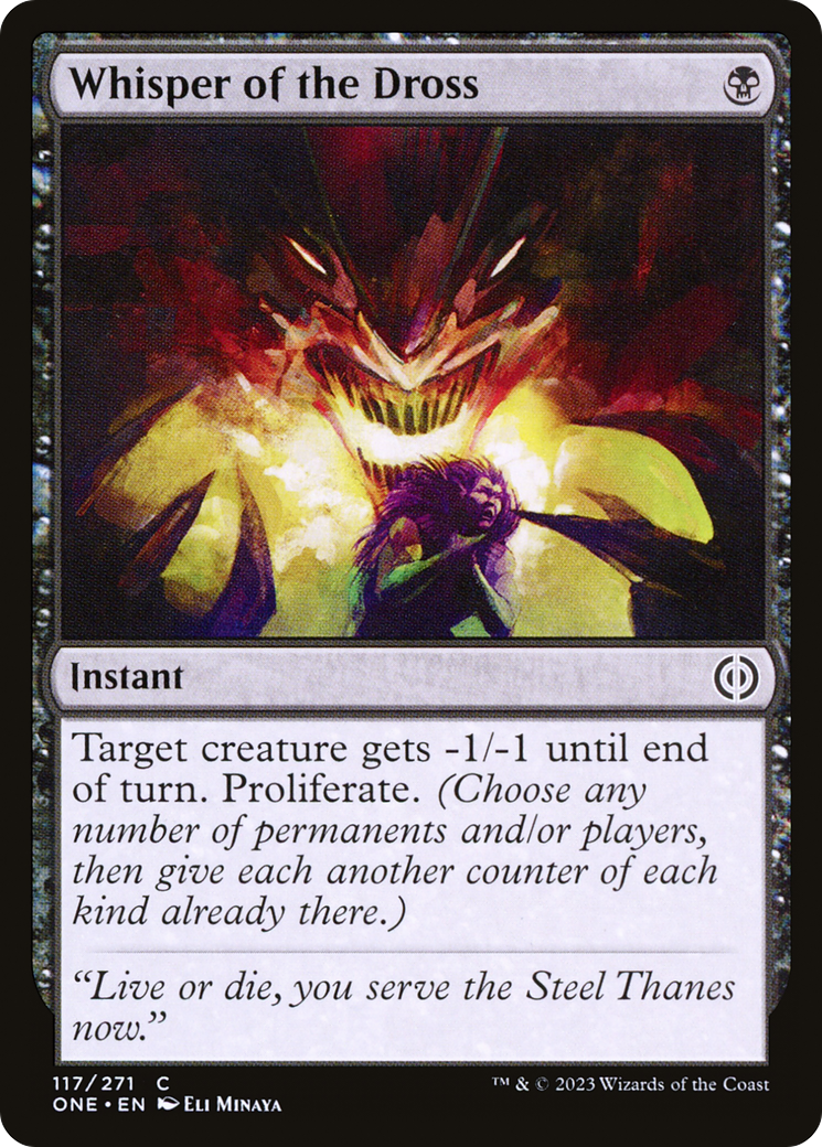 Whisper of the Dross [Phyrexia: All Will Be One] [Foil]