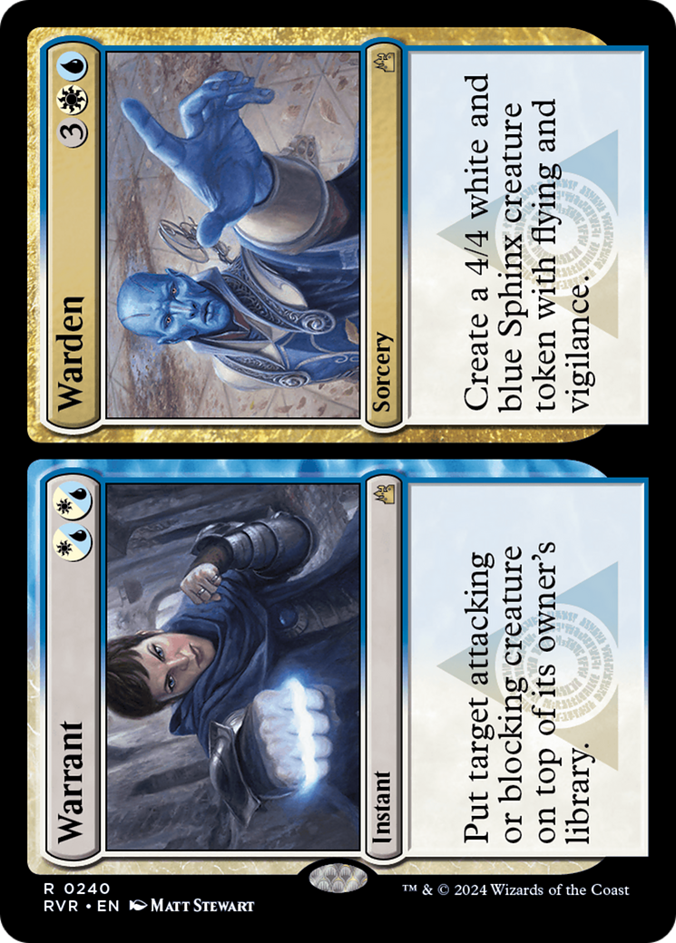 Warrant // Warden [Ravnica Remastered] [Foil]
