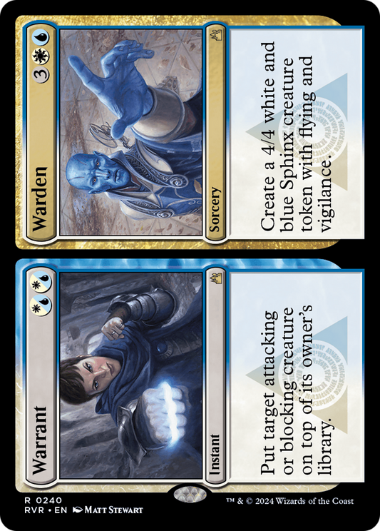 Warrant // Warden [Ravnica Remastered] [Foil]