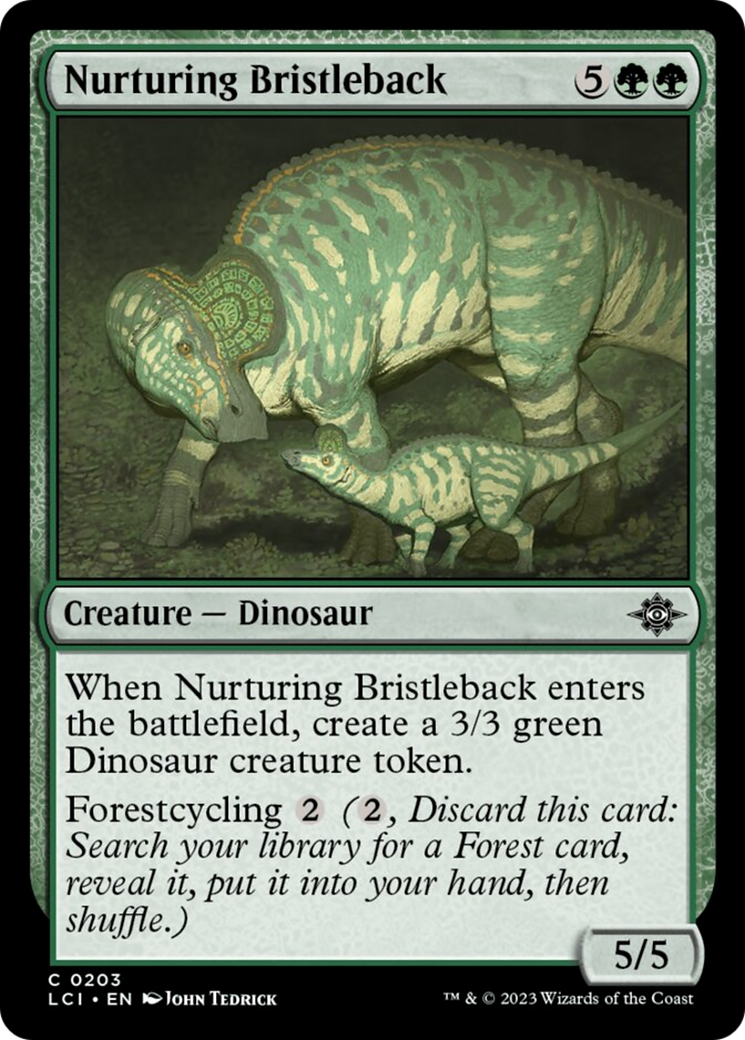 Nurturing Bristleback [The Lost Caverns of Ixalan] [Foil]