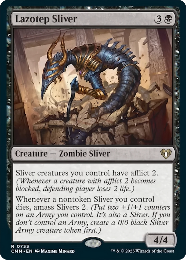 Lazotep Sliver [Commander Masters] [Foil]