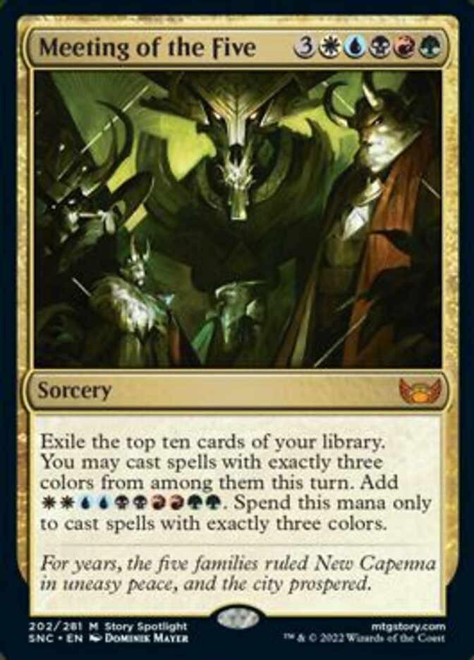 Meeting of the Five [Streets of New Capenna] [Foil]