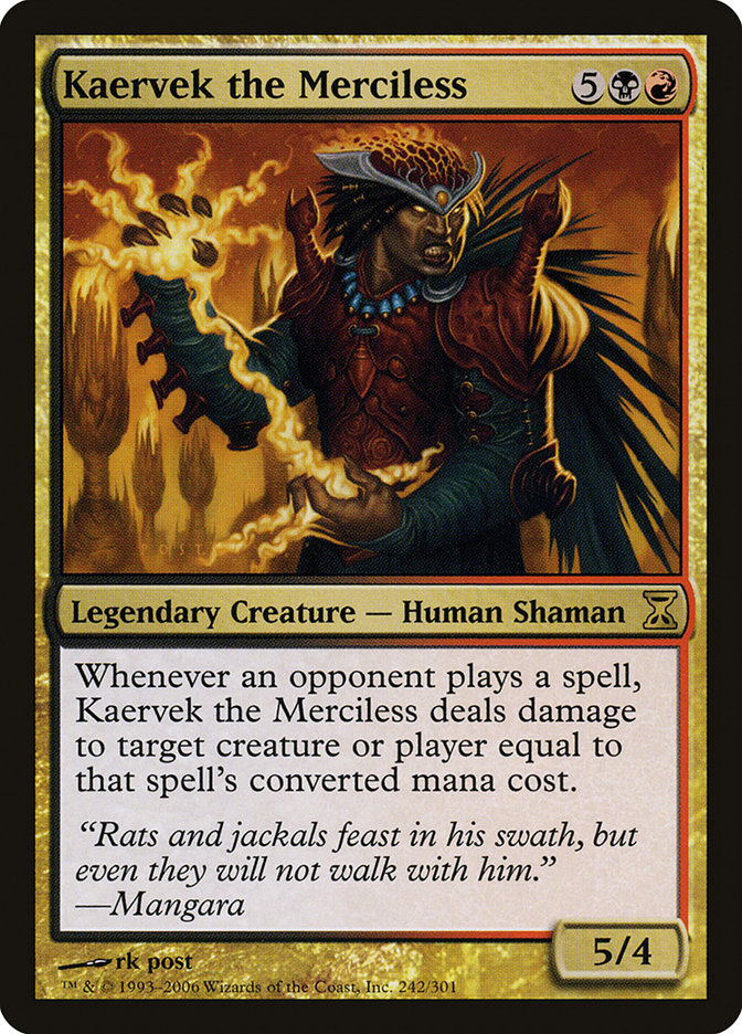Kaervek the Merciless [Time Spiral] [Foil]
