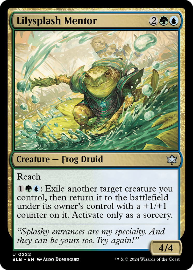 Lilysplash Mentor [Bloomburrow] [Foil]
