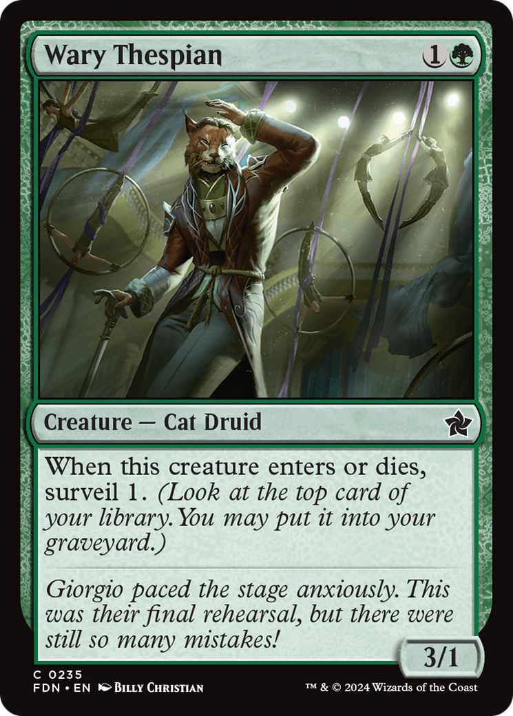 Wary Thespian [Foundations] [Foil]