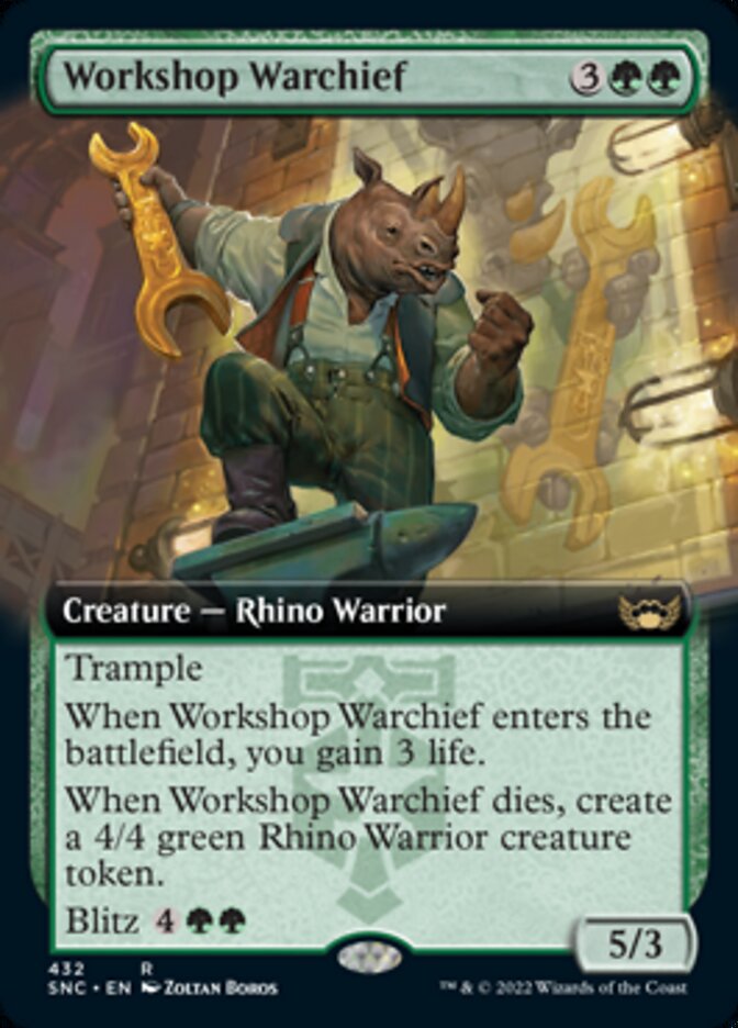 Workshop Warchief (Extended Art) [Streets of New Capenna] [Foil]