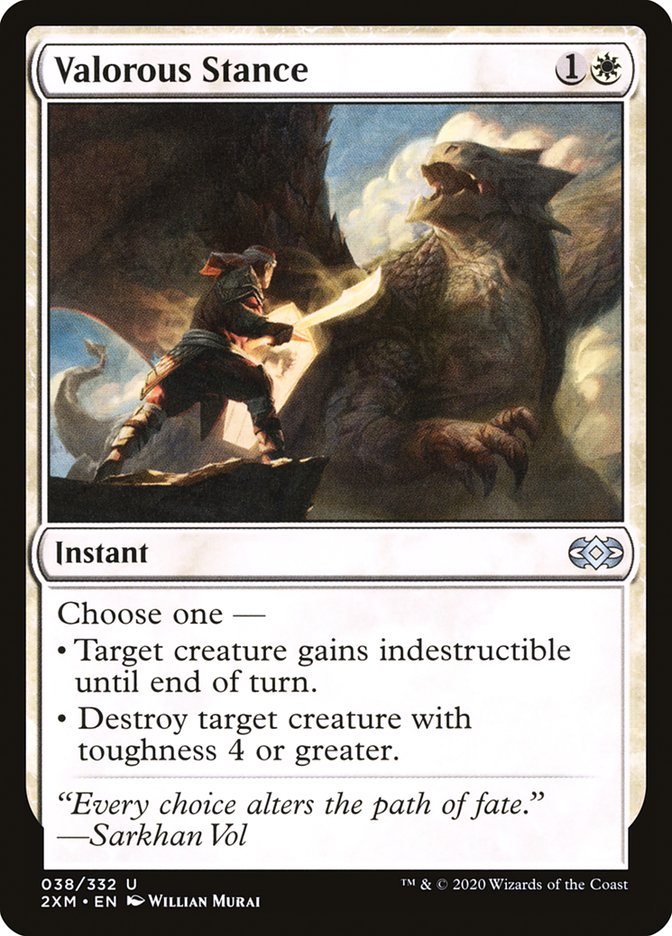 Valorous Stance [Double Masters] [Foil]