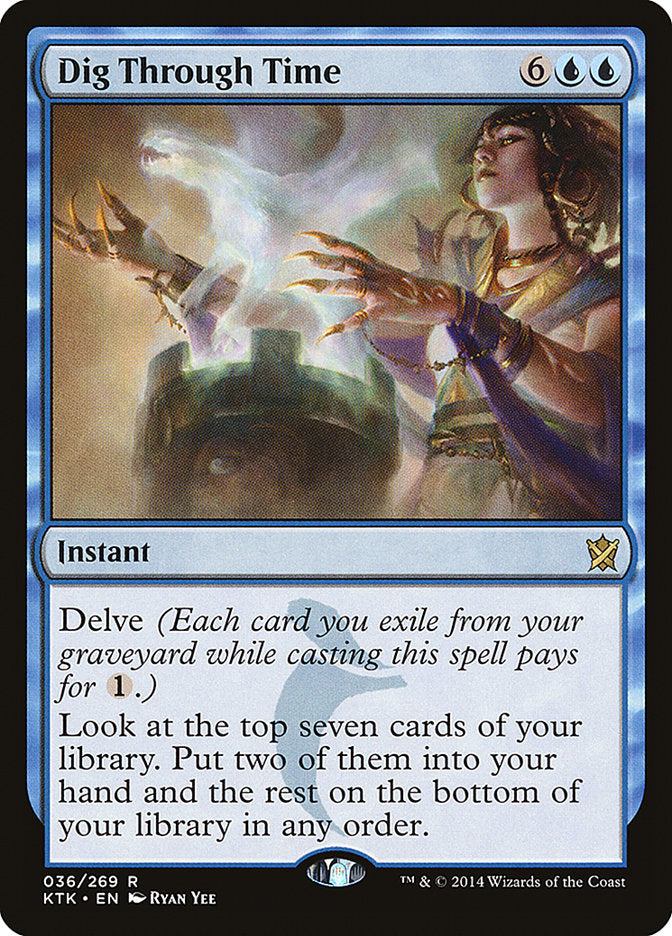 Dig Through Time [Khans of Tarkir] [Foil]