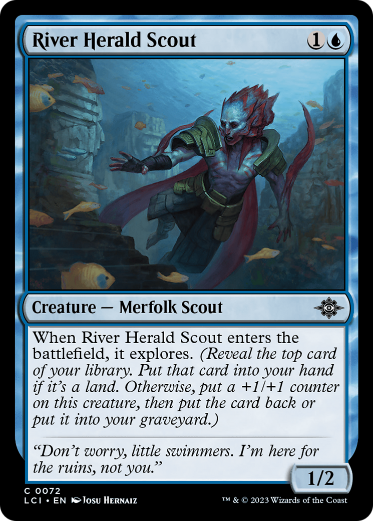 River Herald Scout [The Lost Caverns of Ixalan] [Foil]
