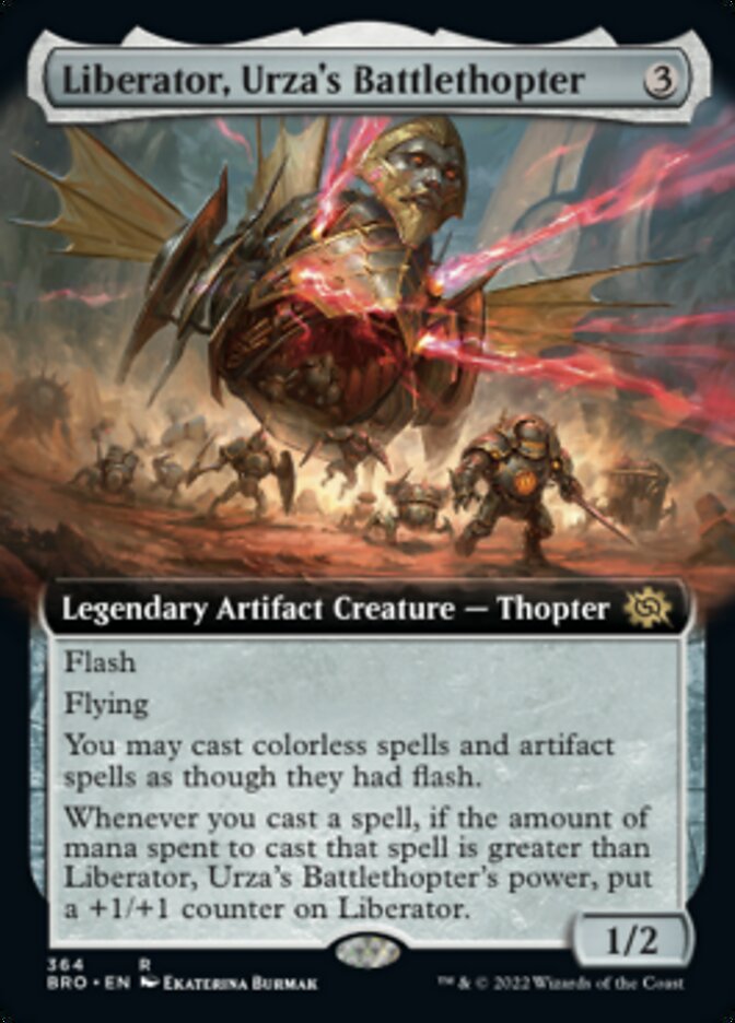 Liberator, Urza's Battlethopter (Extended Art) [The Brothers' War] [Foil]