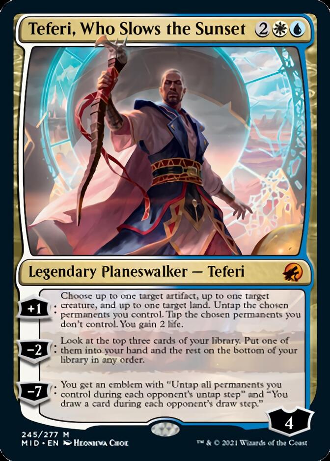 Teferi, Who Slows the Sunset [Innistrad: Midnight Hunt] [Foil]