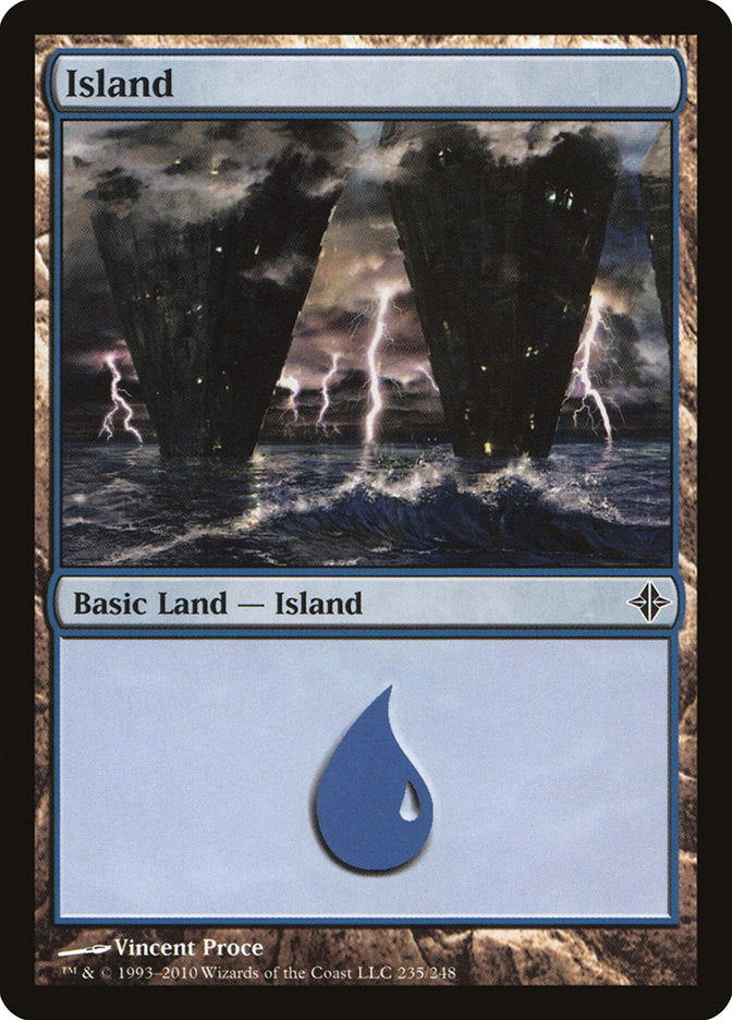 Island (235) [Rise of the Eldrazi] [Foil]