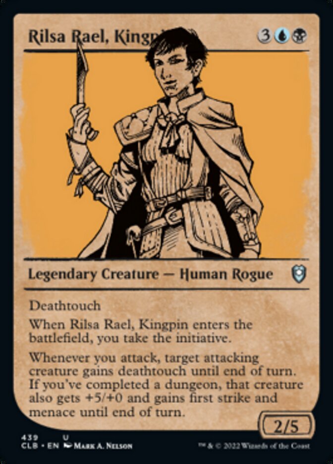 Rilsa Rael, Kingpin (Showcase) [Commander Legends: Battle for Baldur's Gate] [Foil]