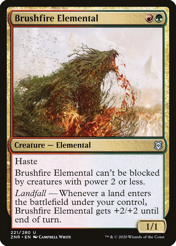 Brushfire Elemental [Zendikar Rising] [Foil]