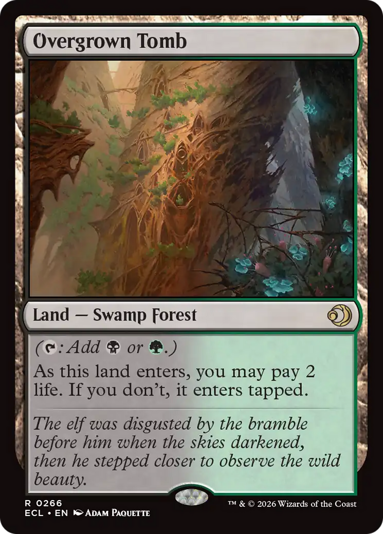 Overgrown Tomb [Lorwyn Eclipsed] [Foil]