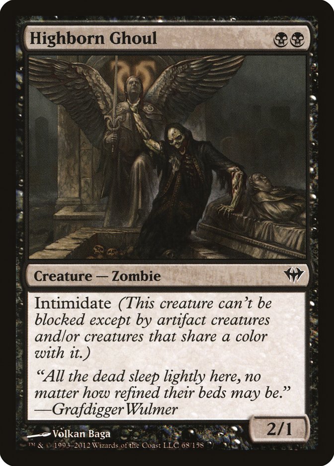Highborn Ghoul [Dark Ascension] [Foil]