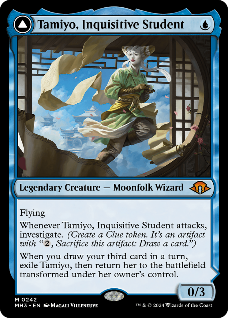 Tamiyo, Inquisitive Student // Tamiyo, Seasoned Scholar [Modern Horizons 3] [Foil]