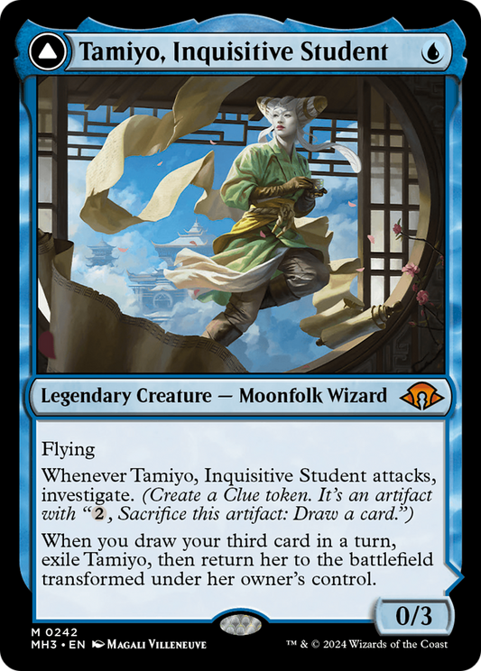 Tamiyo, Inquisitive Student // Tamiyo, Seasoned Scholar [Modern Horizons 3] [Foil]