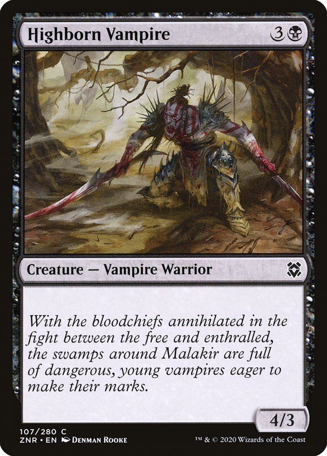 Highborn Vampire [Zendikar Rising] [Foil]