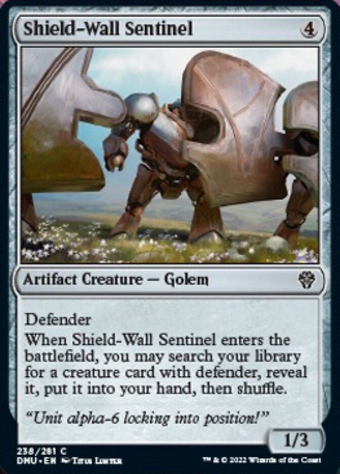 Shield-Wall Sentinel [Dominaria United] [Foil]