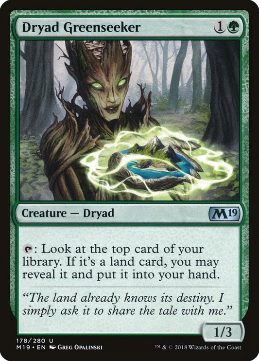 Dryad Greenseeker [Core Set 2019] [Foil]