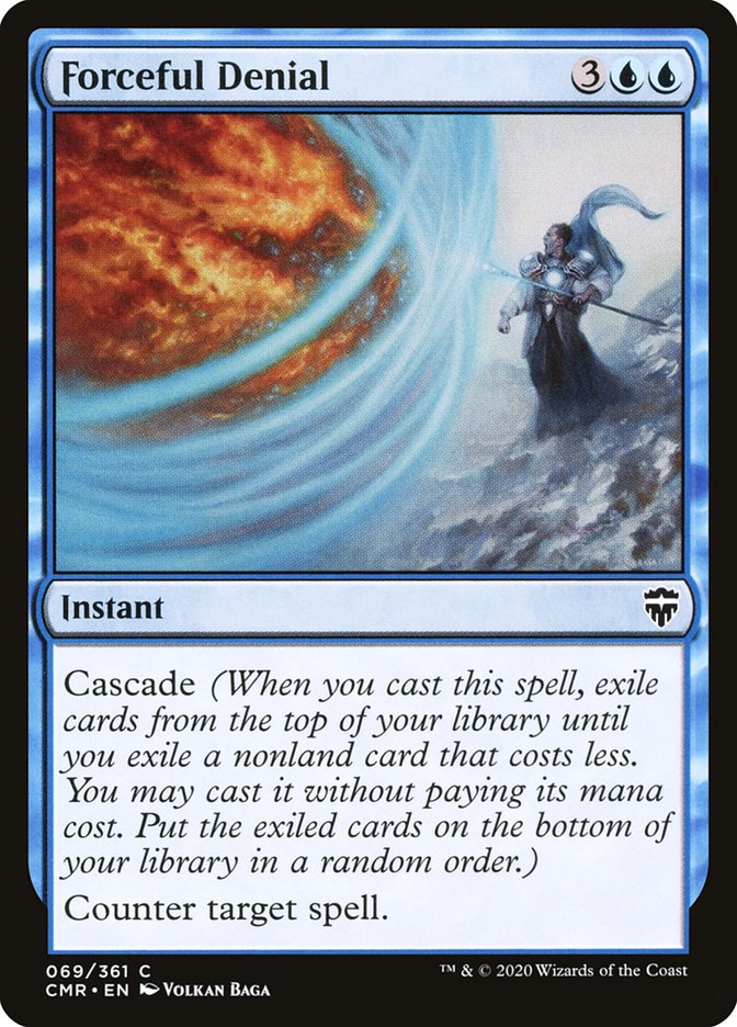 Forceful Denial [Commander Legends] [Foil]