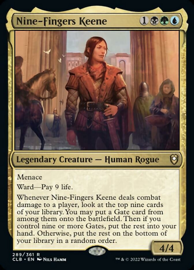Nine-Fingers Keene [Commander Legends: Battle for Baldur's Gate] [Foil]