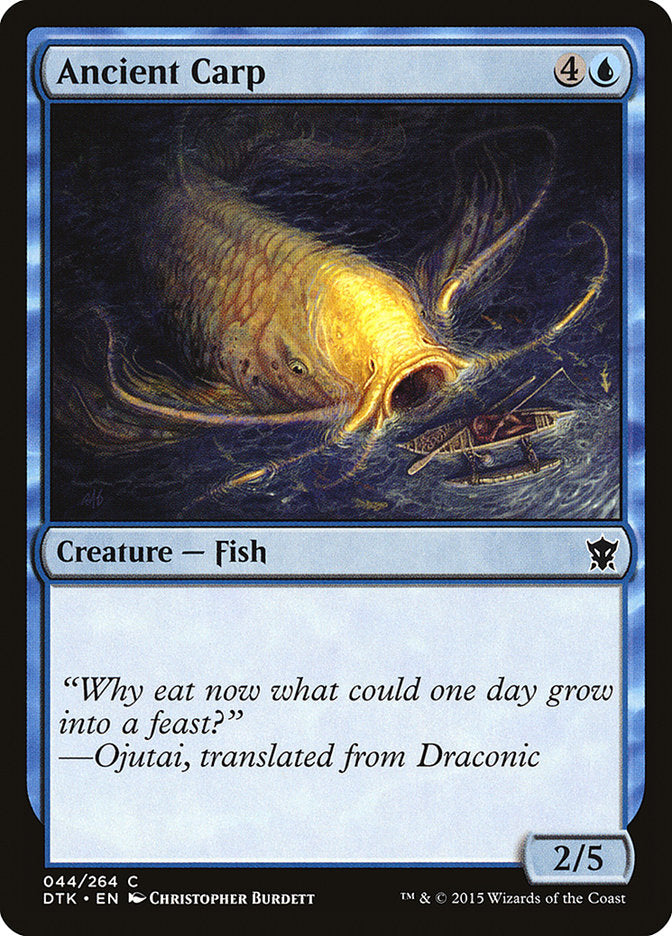 Ancient Carp [Dragons of Tarkir] [Foil]