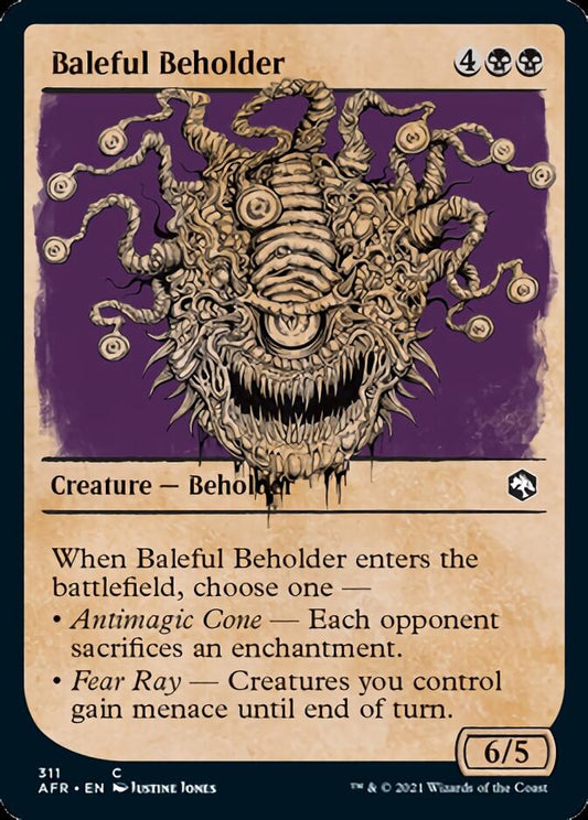 Baleful Beholder (Showcase) [Dungeons & Dragons: Adventures in the Forgotten Realms] [Foil]