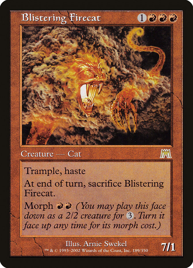 Blistering Firecat [Onslaught] [Foil]