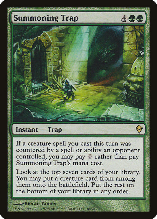 Summoning Trap [Zendikar] [Foil]