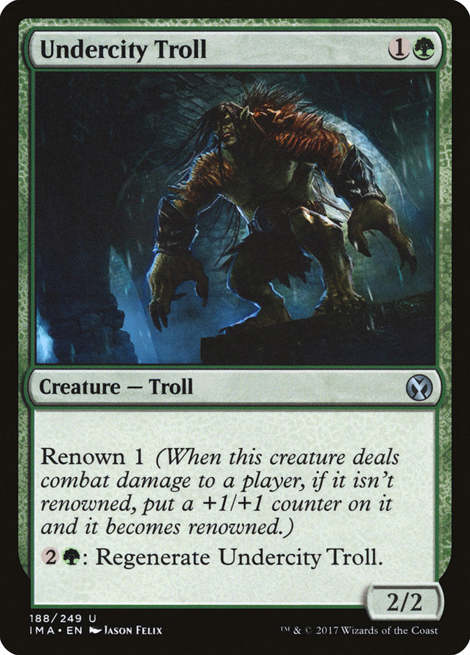 Undercity Troll [Iconic Masters] [Foil]