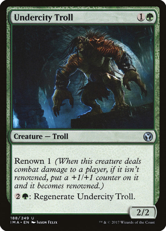 Undercity Troll [Iconic Masters] [Foil]