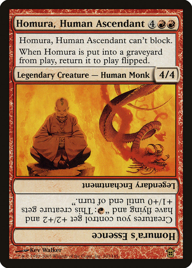Homura, Human Ascendant // Homura's Essence [Saviors of Kamigawa] [Foil]