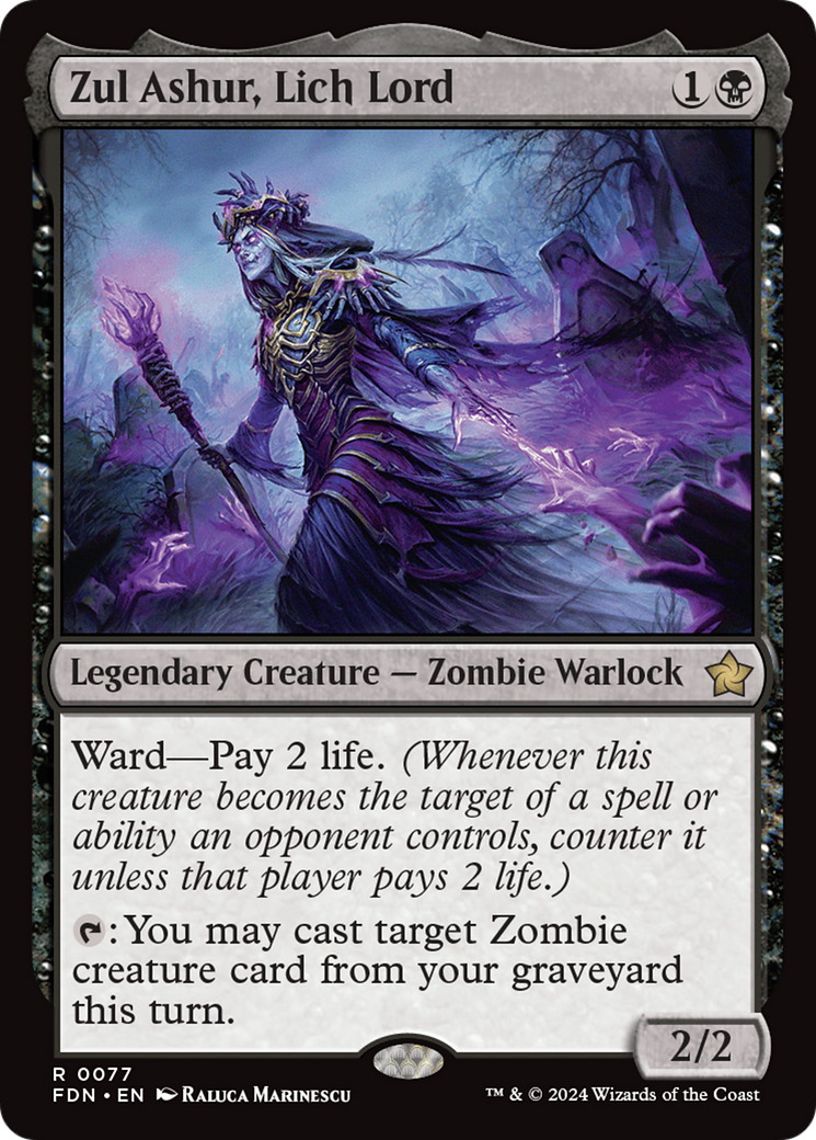 Zul Ashur, Lich Lord [Foundations] [Foil]