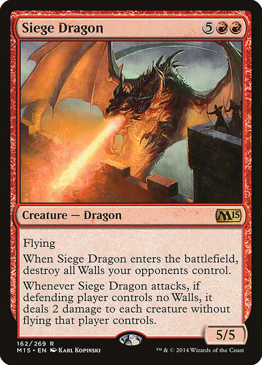 Siege Dragon [Core Set 2015] [Foil]