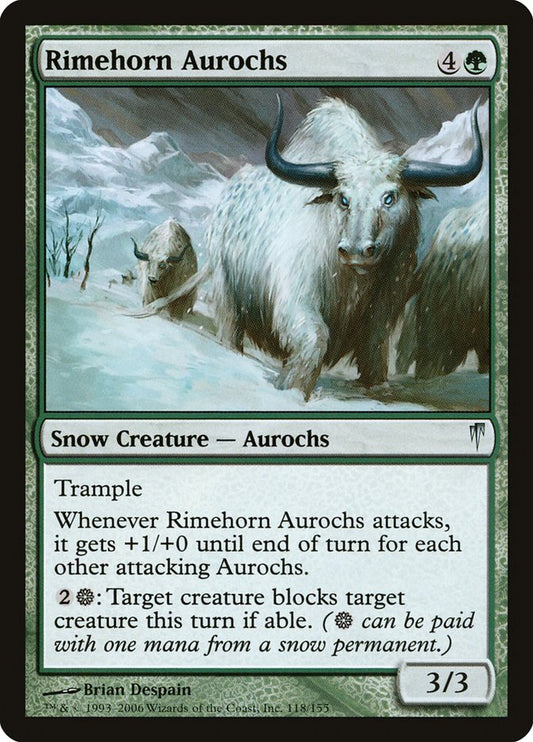Rimehorn Aurochs [Coldsnap] [Foil]