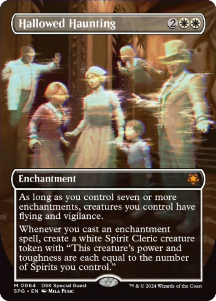 Hallowed Haunting (Borderless) [Duskmourn: House of Horror Special Guests] [Foil]
