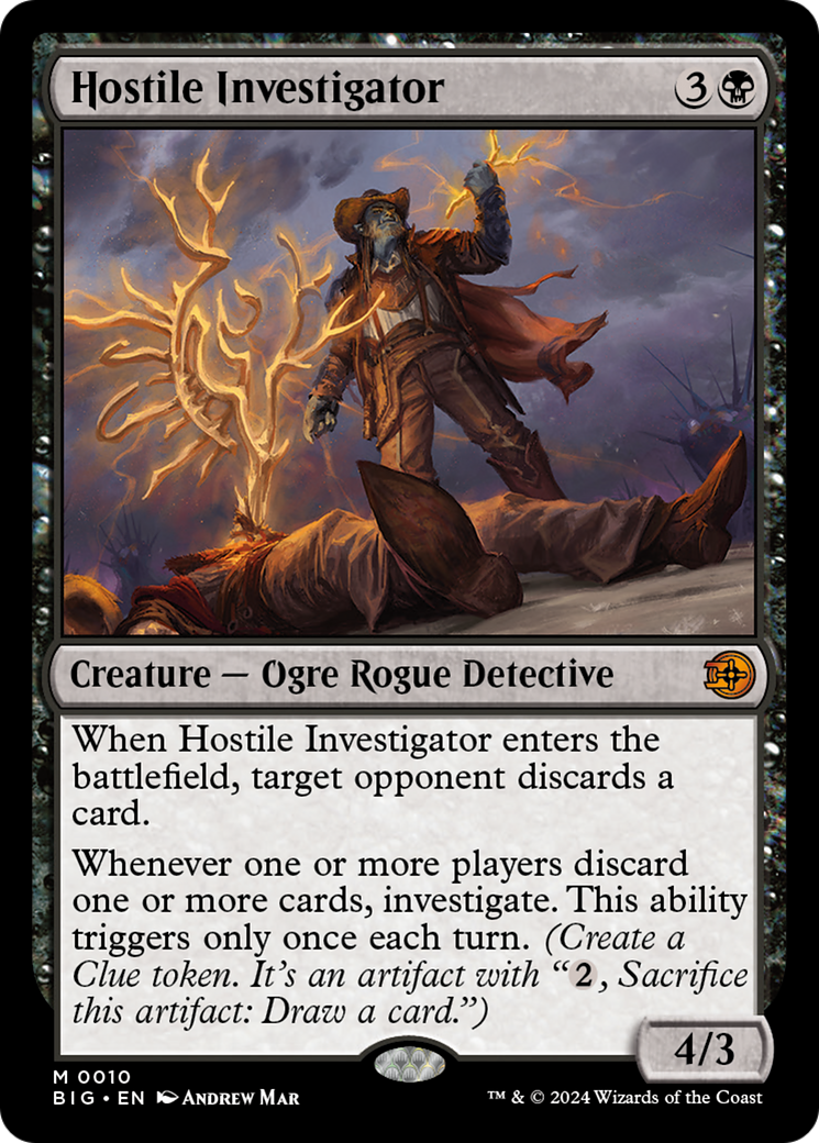 Hostile Investigator [Outlaws of Thunder Junction: The Big Score] [Foil]