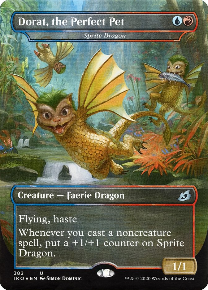 Sprite Dragon - Dorat, the Perfect Pet (Godzilla Series) [Ikoria: Lair of Behemoths] [Foil]