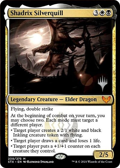 Shadrix Silverquill (Promo Pack) [Strixhaven: School of Mages Promos] [Foil]