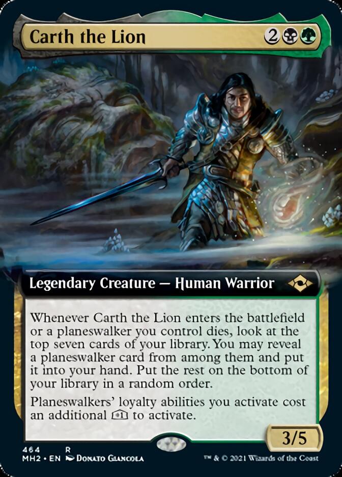 Carth the Lion (Extended Art) [Modern Horizons 2] [Foil]
