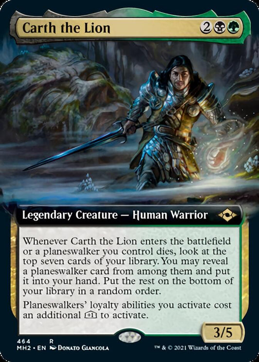 Carth the Lion (Extended Art) [Modern Horizons 2] [Foil]