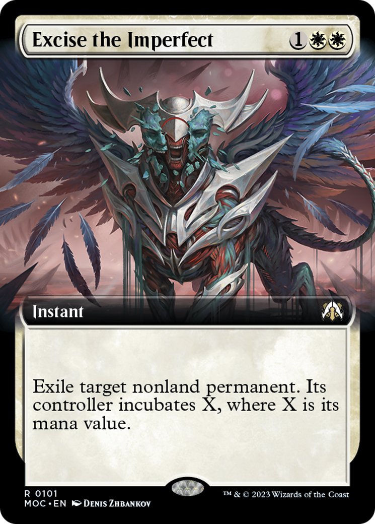 Excise the Imperfect (Extended Art) [March of the Machine Commander] [Foil]