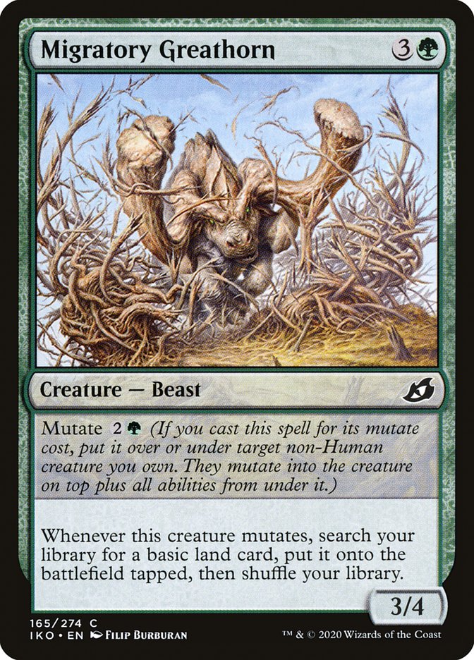 Migratory Greathorn [Ikoria: Lair of Behemoths] [Foil]
