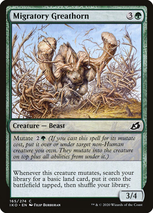 Migratory Greathorn [Ikoria: Lair of Behemoths] [Foil]