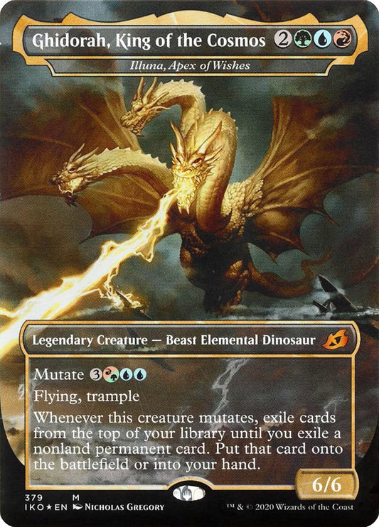Illuna, Apex of Wishes - Ghidorah, King of the Cosmos (Godzilla Series) [Ikoria: Lair of Behemoths] [Foil]